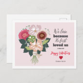 Bloemenbijbel Valentijns Briefkaart (Voorkant / Achterkant)