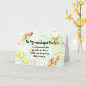 Bloemenbijbel vers Moederdag Filippenzen 1:2 Kaart (Gele Bloem)