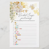 Bloemenbijen vrijgezellenfeest emoji pictionary sp (Voorkant)