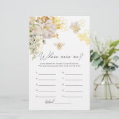 Bloemenbijen Waar waren we vrijgezellenfeest spel (Staand voorkant)