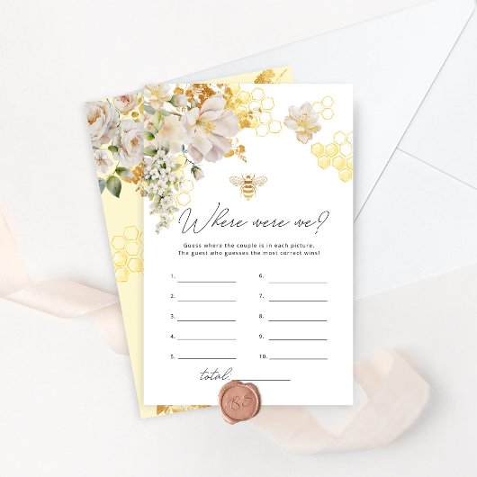 Bloemenbijen Waar waren we vrijgezellenfeest spel