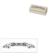 bloemenblad rubberstempel (Gestempeld)