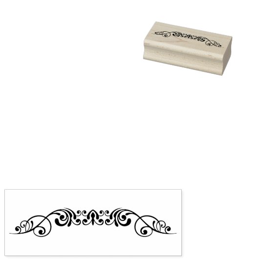 bloemenblad rubberstempel (Gestempeld)