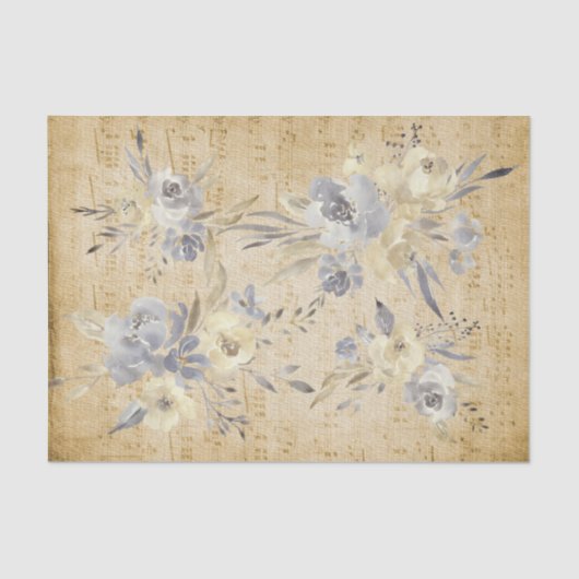 bloemenblad tissuepapier (Voorkant)