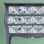  bloemenblauw naadloos Toile de Jouy Tissuepapier