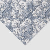  bloemenblauw naadloos Toile de Jouy Tissuepapier (Detail)