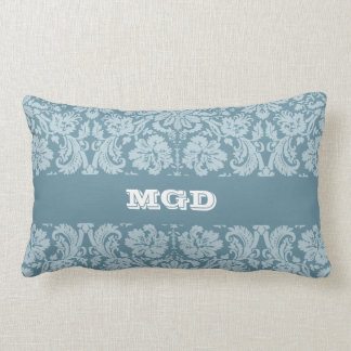 bloemenblauw nieuw blauw groen patroon kussen