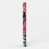  bloemenblauw tuinroze bloemen gierig Case-Mate iPhone case (Achterkant/rechts)