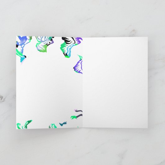 Bloemenblauw wit boho zomer lente bruiloft (Binnen)