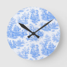  bloemenblauwe turquoise toile jouy