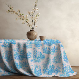  bloemenblauwe turquoise toile jouy tafelkleed