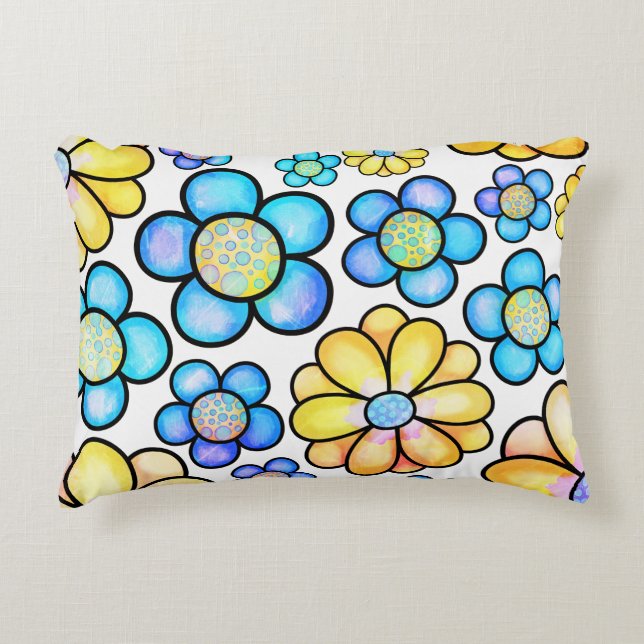 Bloemenbloei 12x16 Accent Kussen (Voorkant)