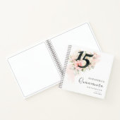 Bloemenbloei 15e verjaardagsfeest gast notitieboek (Binnen)