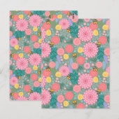 Bloemenbloei Briefkaart (Voorkant / Achterkant)