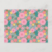 Bloemenbloei Briefkaart (Achterkant)