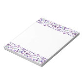 Bloemenbloei Notitieblok - White Border Bliss (Linkerzijde)