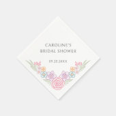 Bloemenbloei Spring Summer Vrijgezellenfeest Servet (Hoek)