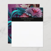 Bloemenbloei Waterverf Custom Briefpapier Papier (Voorkant / Achterkant)