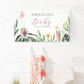 Bloemenbloei waterverf spandoek (Insitu)