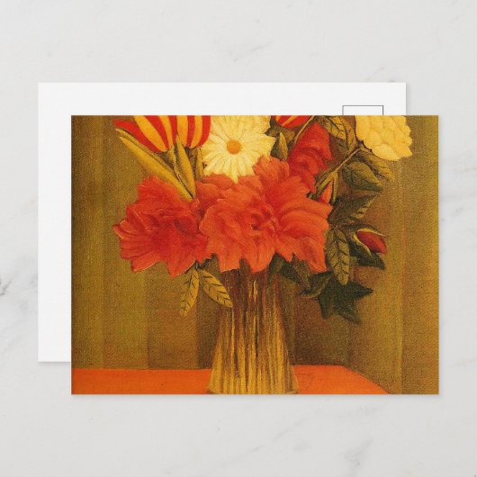 Bloemenbloemen van Henri Rousseau Briefkaart (Voorkant / Achterkant)
