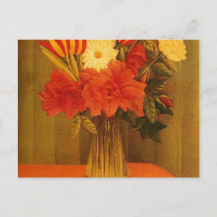 Bloemenbloemen van Henri Rousseau Briefkaart