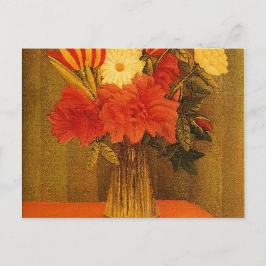 Bloemenbloemen van Henri Rousseau Briefkaart (Voorkant)
