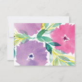 Bloemenbloesem dank u kaart (Achterkant)