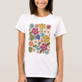 Bloemenbloesem T-shirt voor dames (Voorkant)