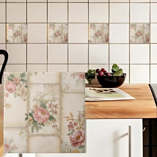  bloemenblokken tegeltje