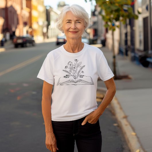 Bloemenboek Boho Line Art Tri-Blend Shirt