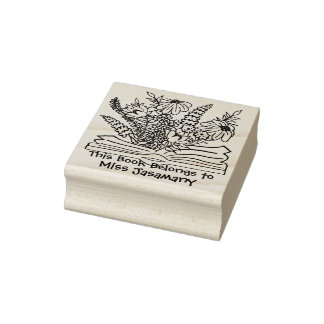 Bloemenboek hoort bij Gepersonaliseerd Rubberstempel
