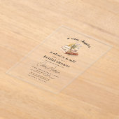 Bloemenboek Nieuw hoofdstuk begint met Vrijgezelle Acryl Uitnodigingen (Laagn)