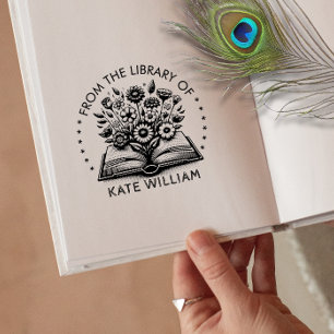  bloemenboek uit de postzegelbibliotheek zelfinktende stempel