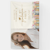 Bloemenboeken Afstuderen Spandoek (Verticaal)