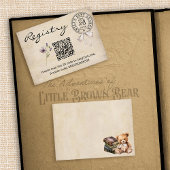  Bloemenboeken Baby shower Registry QR Code Informatiekaartje