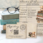  Bloemenboeken Baby shower Registry QR Code Informatiekaartje