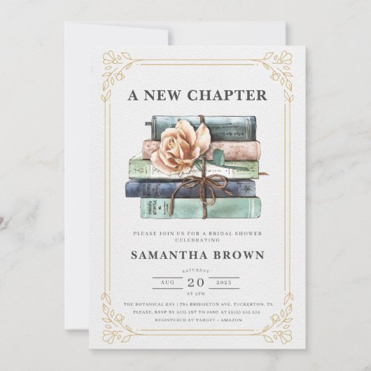 Bloemenboeken Vrijgezellenfeest Kaart (Voorkant)