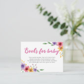 Bloemenboekenaanvraag | Baby shower Insert Kaart (Staand voorkant)