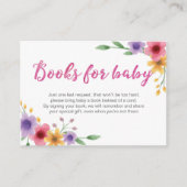 Bloemenboekenaanvraag | Baby shower Insert Kaart (Voorkant)