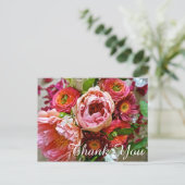 Bloemenboeket Bedankt, Briefkaart (Staand voorkant)