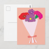 Bloemenboeket Briefkaart (Voorkant / Achterkant)