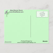 Bloemenboeket Briefkaart (Achterkant)