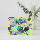 Bloemenboeket Briefkaart (Staand voorkant)