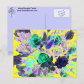 Bloemenboeket Briefkaart (Voorkant / Achterkant)