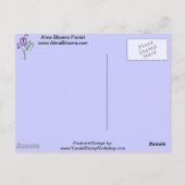Bloemenboeket Briefkaart (Achterkant)