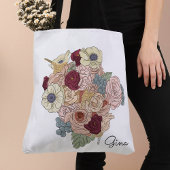 Bloemenboeket Crossbody Canvas tas