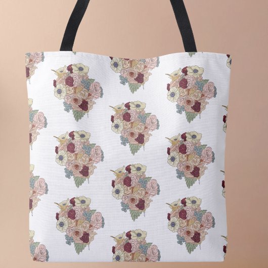  Bloemenboeket Crossbody Canvas tas