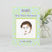 Bloemenboeket Daisy Meadow Periwinkle Citroen Gebo Aankondiging (Staand voorkant)