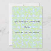 Bloemenboeket Daisy Meadow Periwinkle Citroen Gebo Aankondiging (Achterkant)