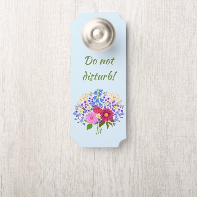Bloemenboeket deurhanger (Op knop)